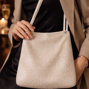 ✨ Vintage Alumesh Style Shoulder Bag – Attributed to Whiting & Davis ✨